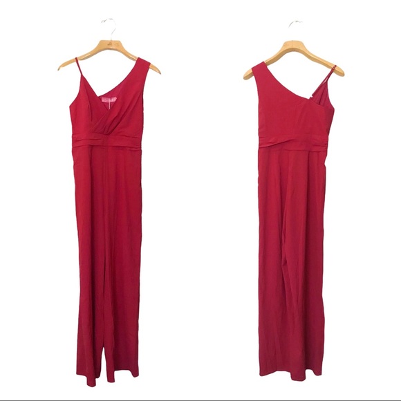 Australia Style State Asymmetric Neckline High Waisted Jumpsuit S - Picture 2 of 10